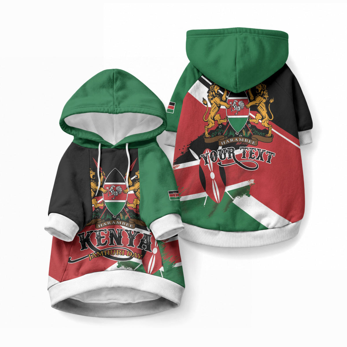 Personalized Kenya Pet Hoodie Happy Jamhuri Day