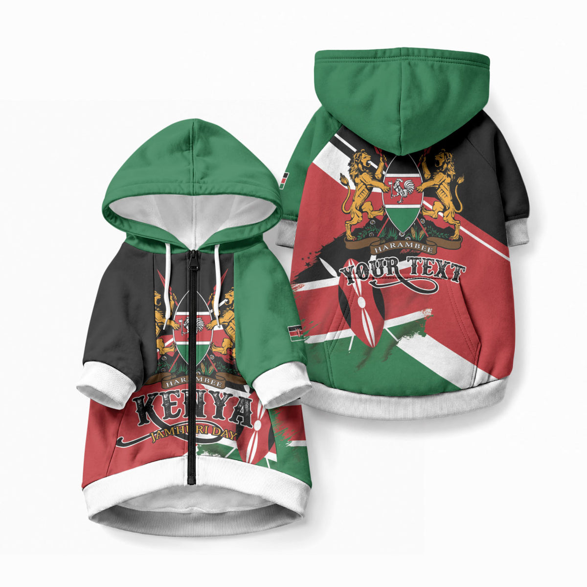 Personalized Kenya Pet Hoodie Happy Jamhuri Day
