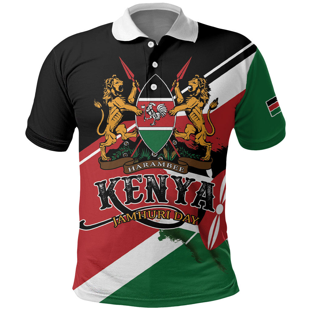 Personalized Kenya Polo Shirt Happy Jamhuri Day
