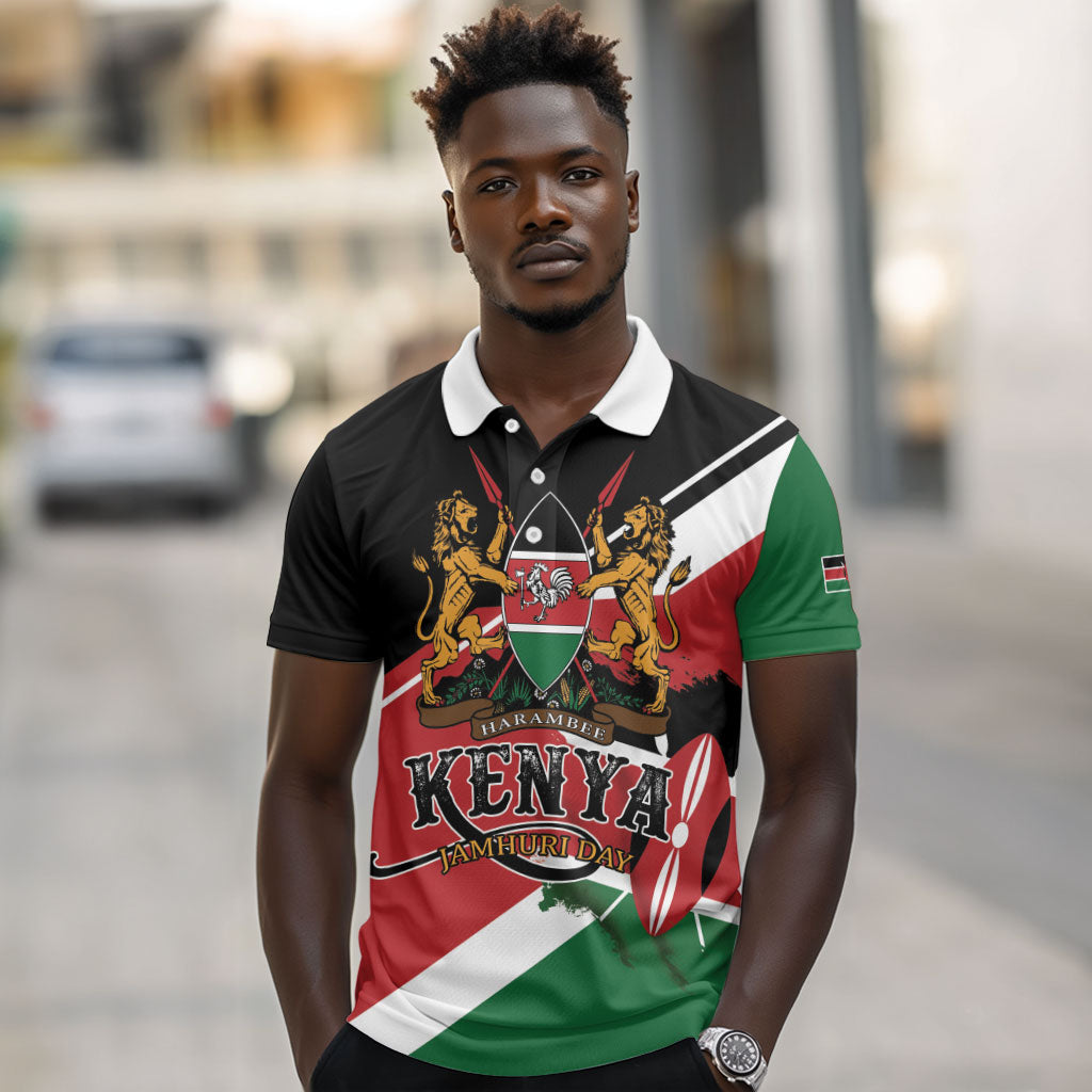 Personalized Kenya Polo Shirt Happy Jamhuri Day