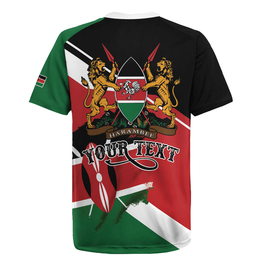Personalized Kenya Rugby Jersey Happy Jamhuri Day