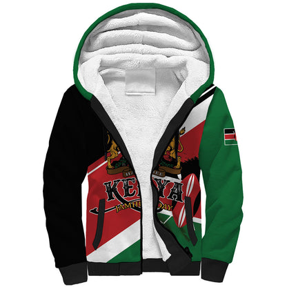 Personalized Kenya Sherpa Hoodie Happy Jamhuri Day