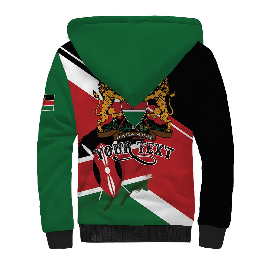 Personalized Kenya Sherpa Hoodie Happy Jamhuri Day