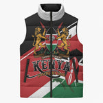 Personalized Kenya Sleeveless Puffer Jacket Happy Jamhuri Day