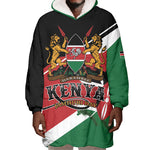 Personalized Kenya Wearable Blanket Hoodie Happy Jamhuri Day