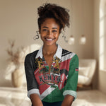 Personalized Kenya Women Casual Shirt Happy Jamhuri Day