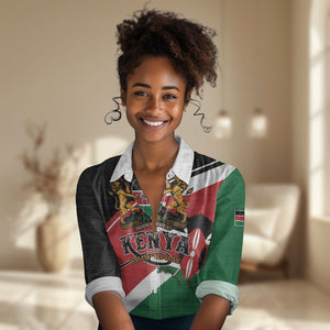 Personalized Kenya Women Casual Shirt Happy Jamhuri Day