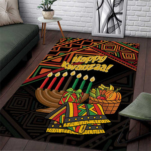 African Happy Kwanzaa Area Rug