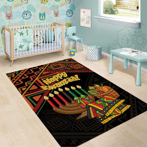 African Happy Kwanzaa Area Rug