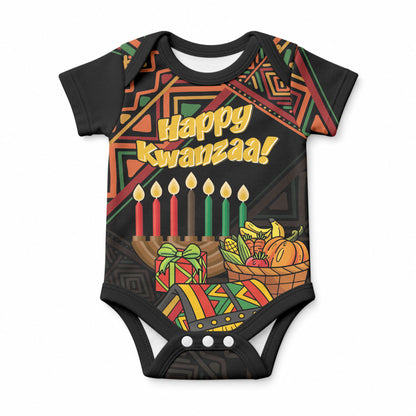 Personalized African Happy Kwanzaa Baby Onesie