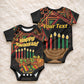 Personalized African Happy Kwanzaa Baby Onesie