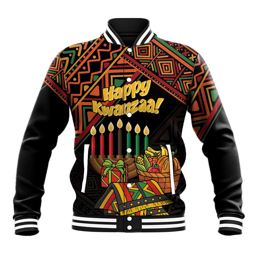 Personalized African Happy Kwanzaa Baseball Jacket