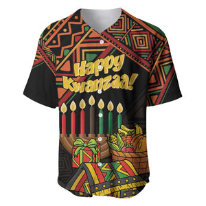 Personalized African Happy Kwanzaa Baseball Jersey