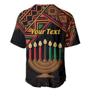 Personalized African Happy Kwanzaa Baseball Jersey