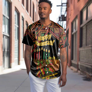 Personalized African Happy Kwanzaa Baseball Jersey