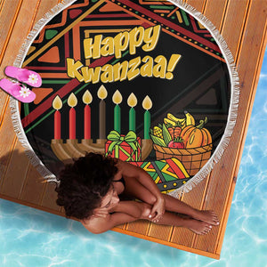 African Happy Kwanzaa Beach Blanket