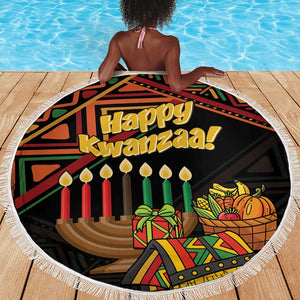 African Happy Kwanzaa Beach Blanket