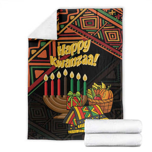 African Happy Kwanzaa Blanket