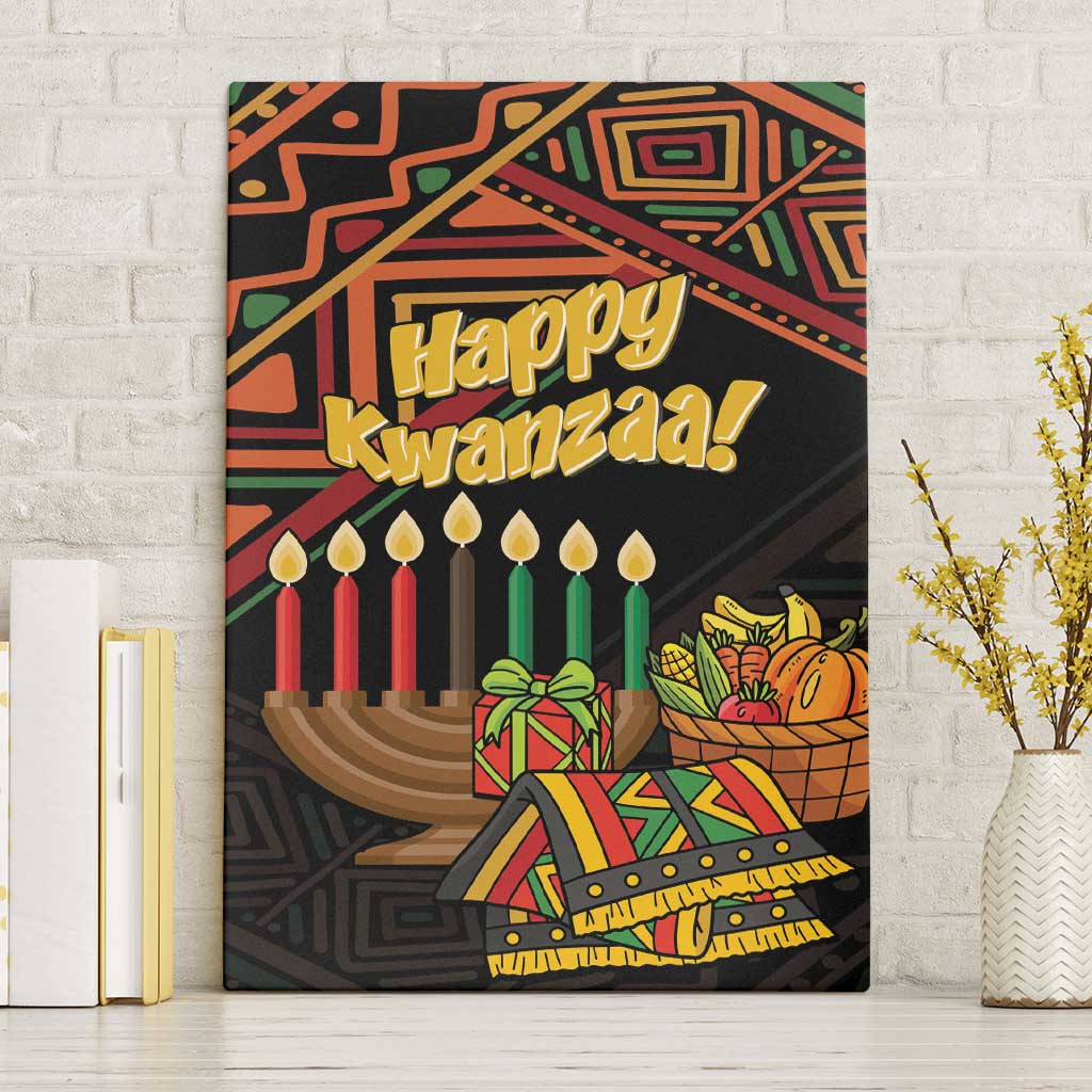 African Happy Kwanzaa Canvas Wall Art