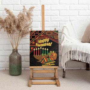 African Happy Kwanzaa Canvas Wall Art