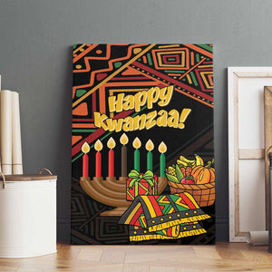 African Happy Kwanzaa Canvas Wall Art