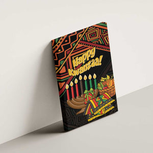 African Happy Kwanzaa Canvas Wall Art