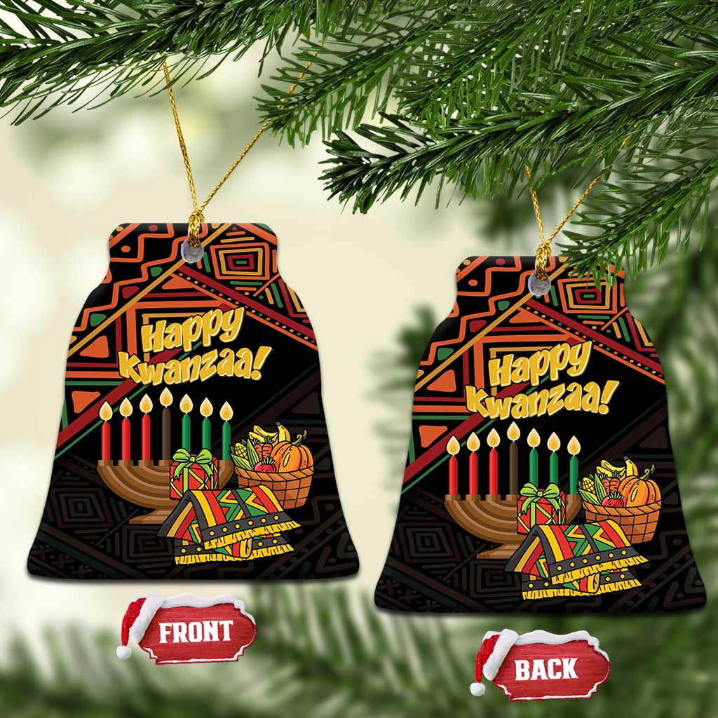 African Happy Kwanzaa Ceramic Ornament