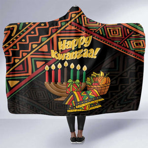 African Happy Kwanzaa Hooded Blanket