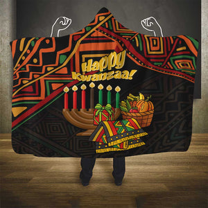 African Happy Kwanzaa Hooded Blanket