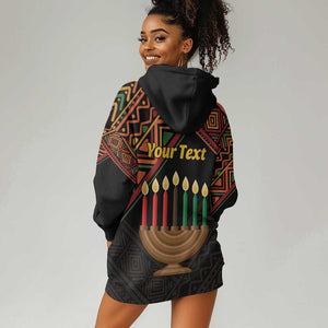 Personalized African Happy Kwanzaa Hoodie Dress