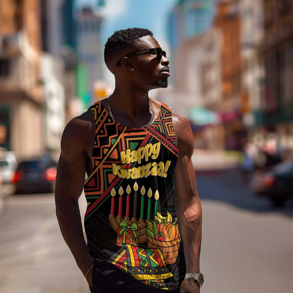 Personalized African Happy Kwanzaa Men Tank Top