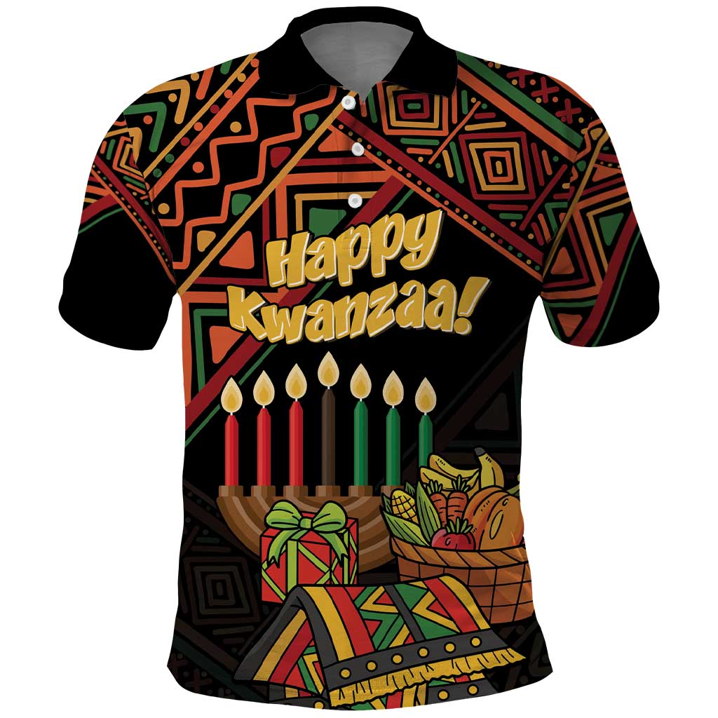 Personalized African Happy Kwanzaa Polo Shirt