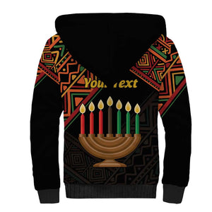 Personalized African Happy Kwanzaa Sherpa Hoodie