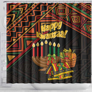 African Happy Kwanzaa Shower Curtain