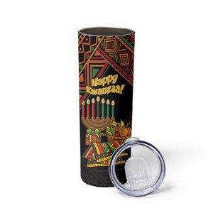 Personalized African Happy Kwanzaa Skinny Tumbler