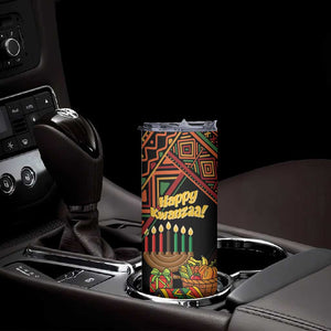 Personalized African Happy Kwanzaa Skinny Tumbler