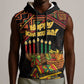 Personalized African Happy Kwanzaa Sleeveless Hoodie - African Pride
