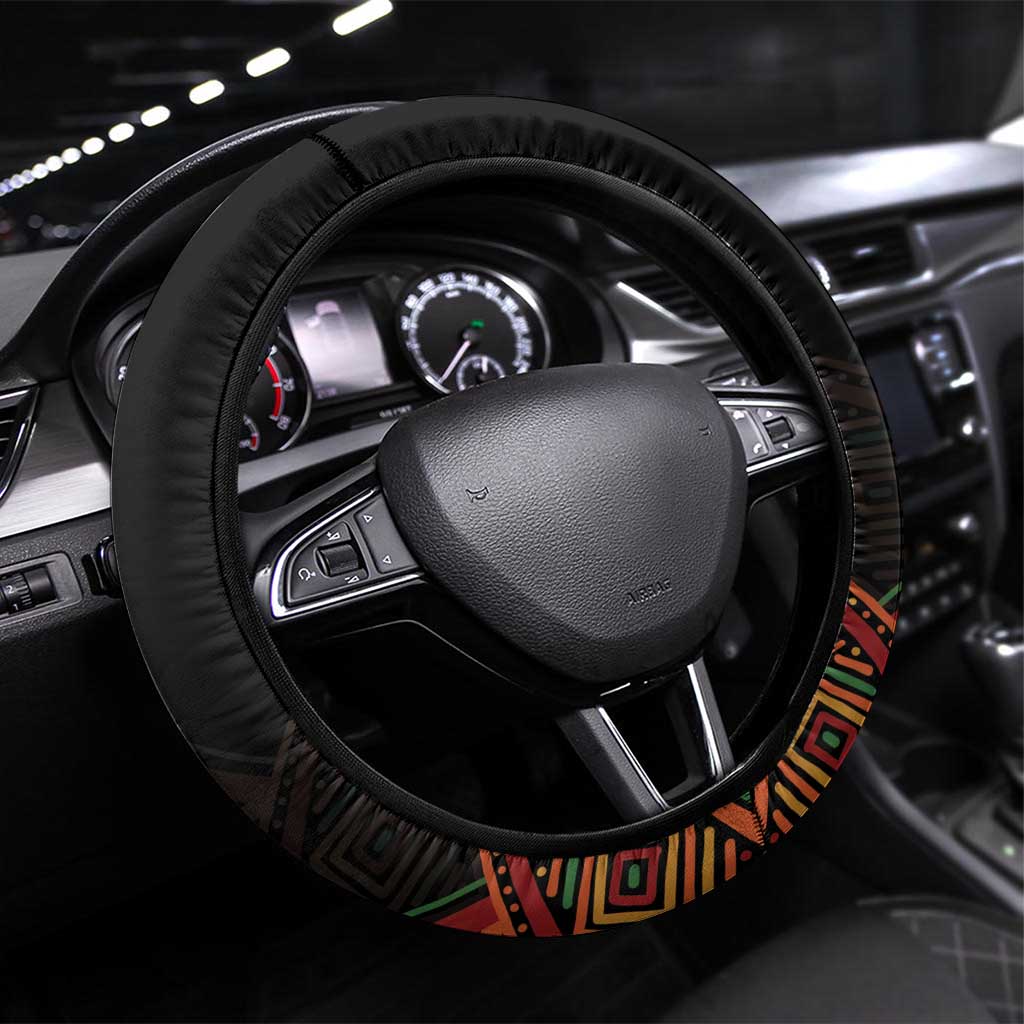 African Happy Kwanzaa Steering Wheel Cover