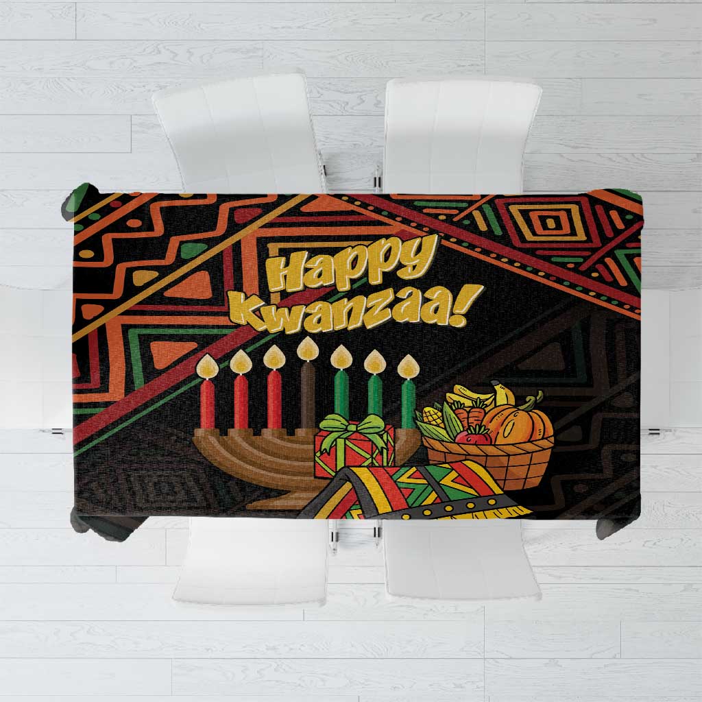 African Happy Kwanzaa Tablecloth