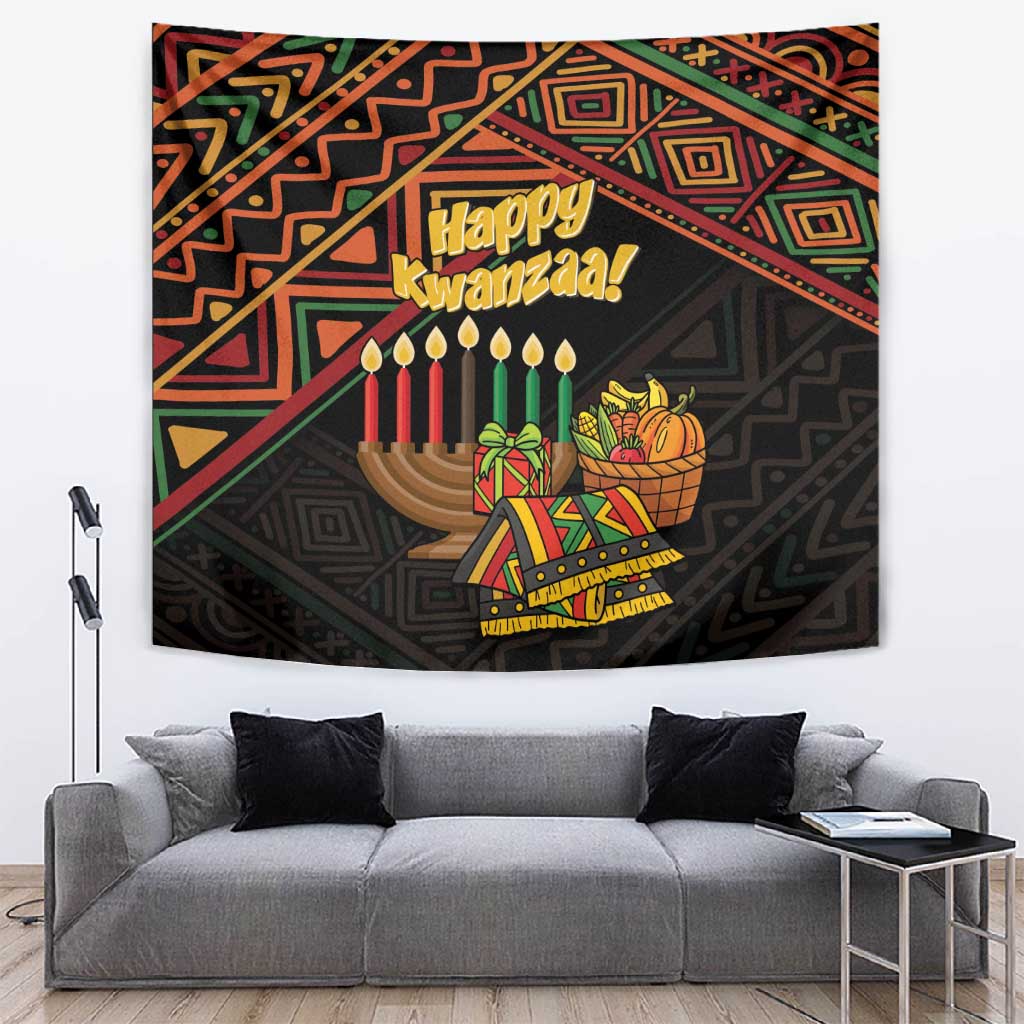 African Happy Kwanzaa Tapestry