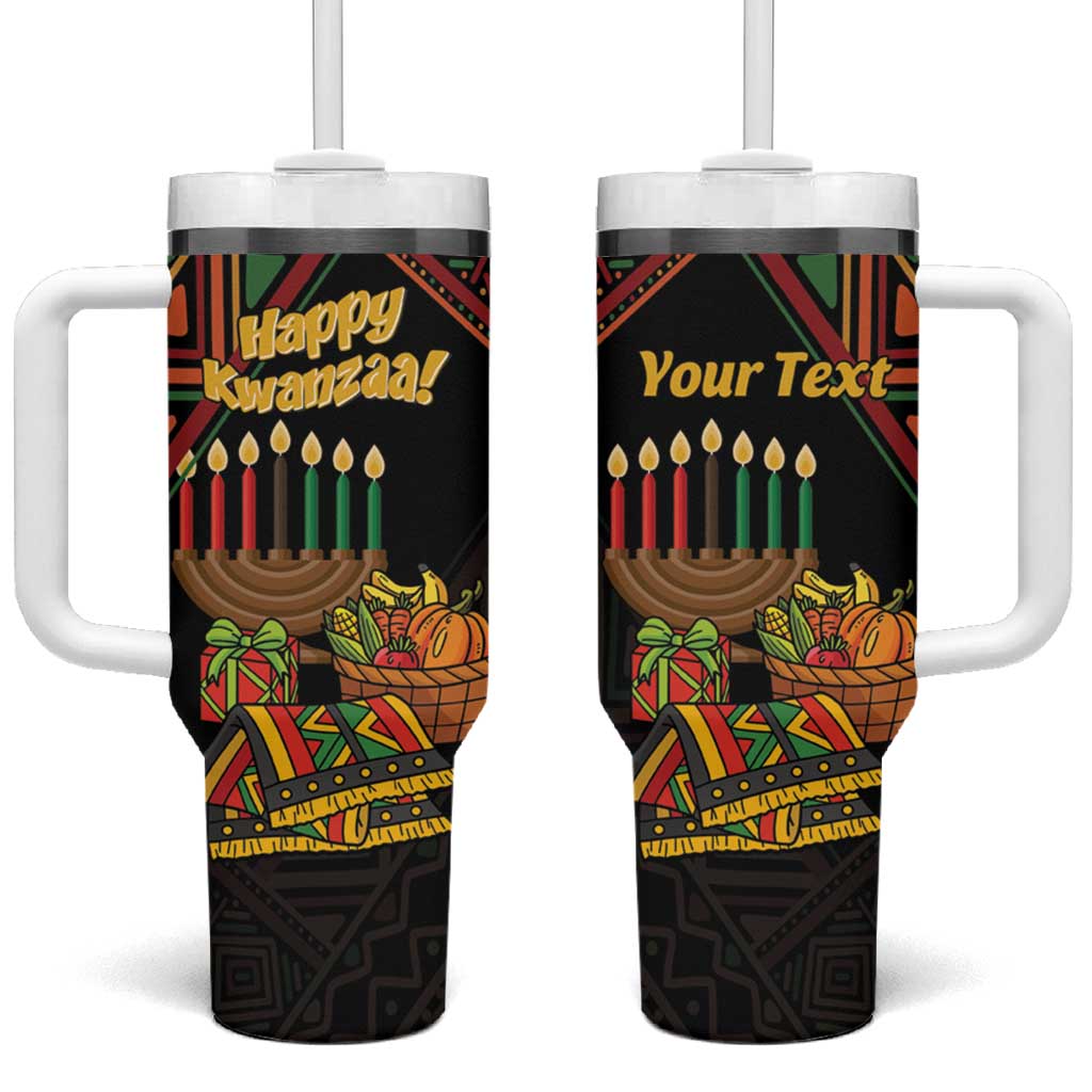 Personalized African Happy Kwanzaa Tumbler With Handle