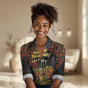 Personalized African Happy Kwanzaa Women Casual Shirt