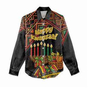 Personalized African Happy Kwanzaa Women Casual Shirt