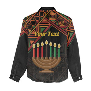 Personalized African Happy Kwanzaa Women Casual Shirt