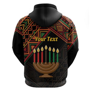 Personalized African Happy Kwanzaa Zip Hoodie