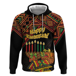 Personalized African Happy Kwanzaa Zip Hoodie