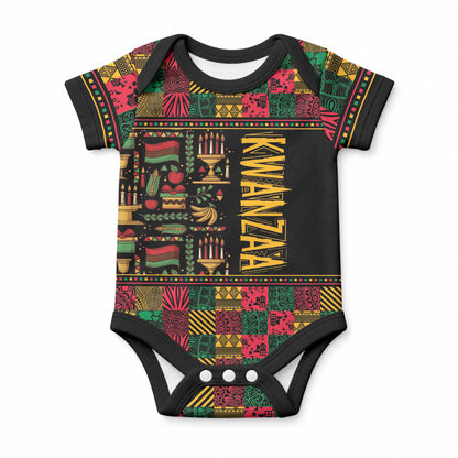 Kwanzaa African Pattern Baby Onesie