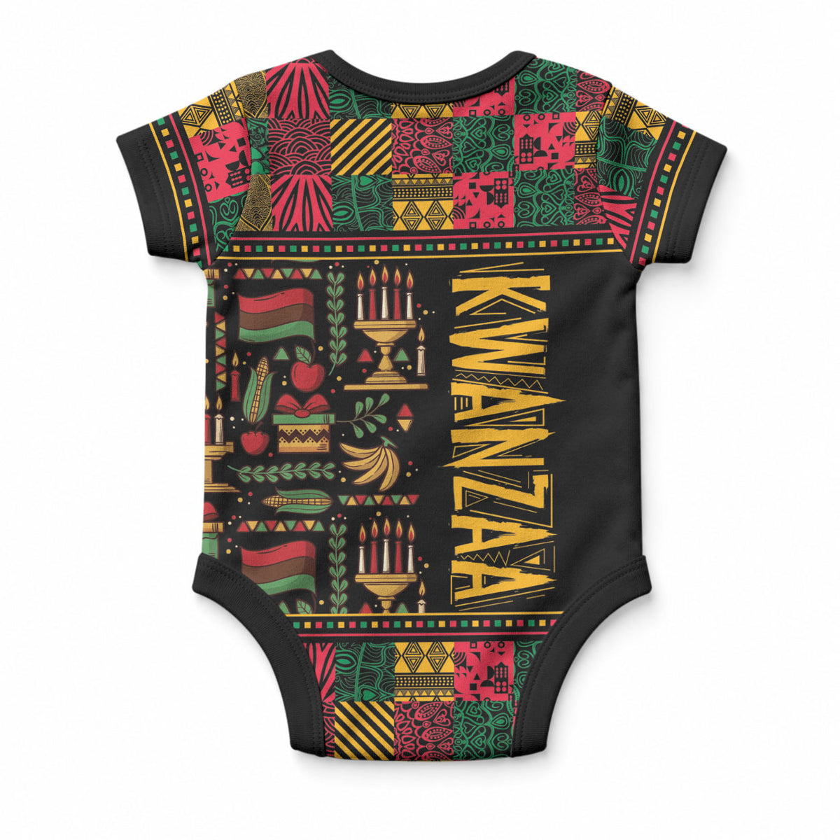 Kwanzaa African Pattern Baby Onesie