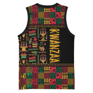 Kwanzaa African Pattern Basketball Jersey LT01