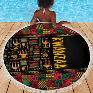 Kwanzaa African Pattern Beach Blanket